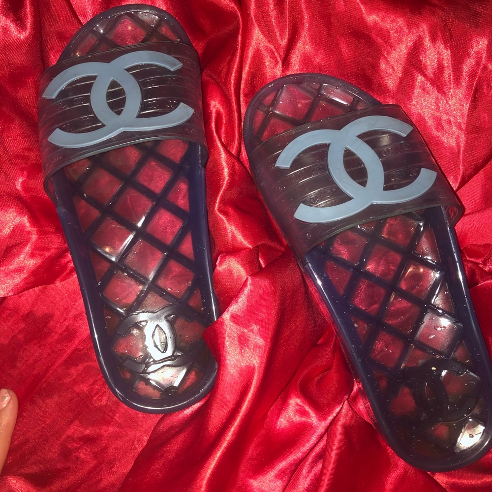 Chanel Jelly Slides